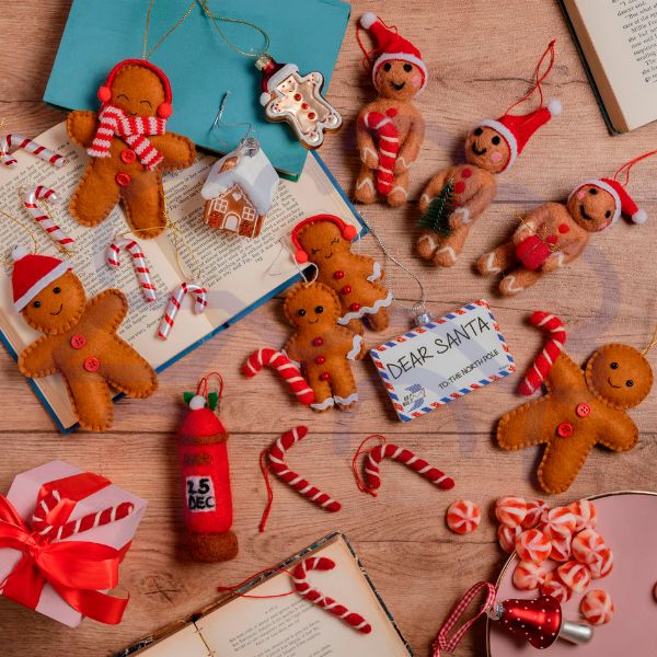 Gingerbread man tree ornament