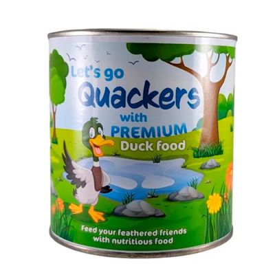 Quackers duck food can