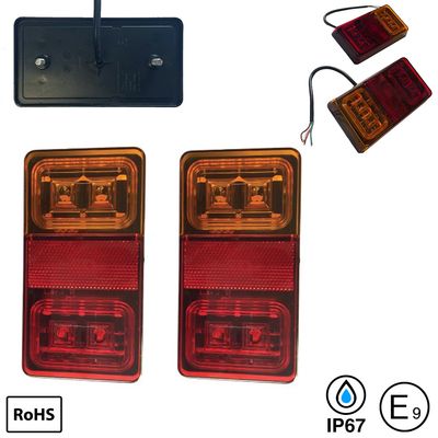 12/24v LED 3in1 rear light, pair