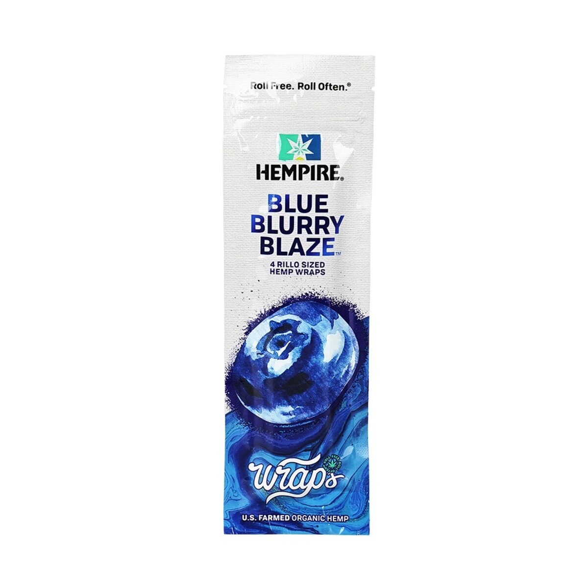 4ct. Hempire Hemp Wraps, Flavor: Blue Blurry Blaze