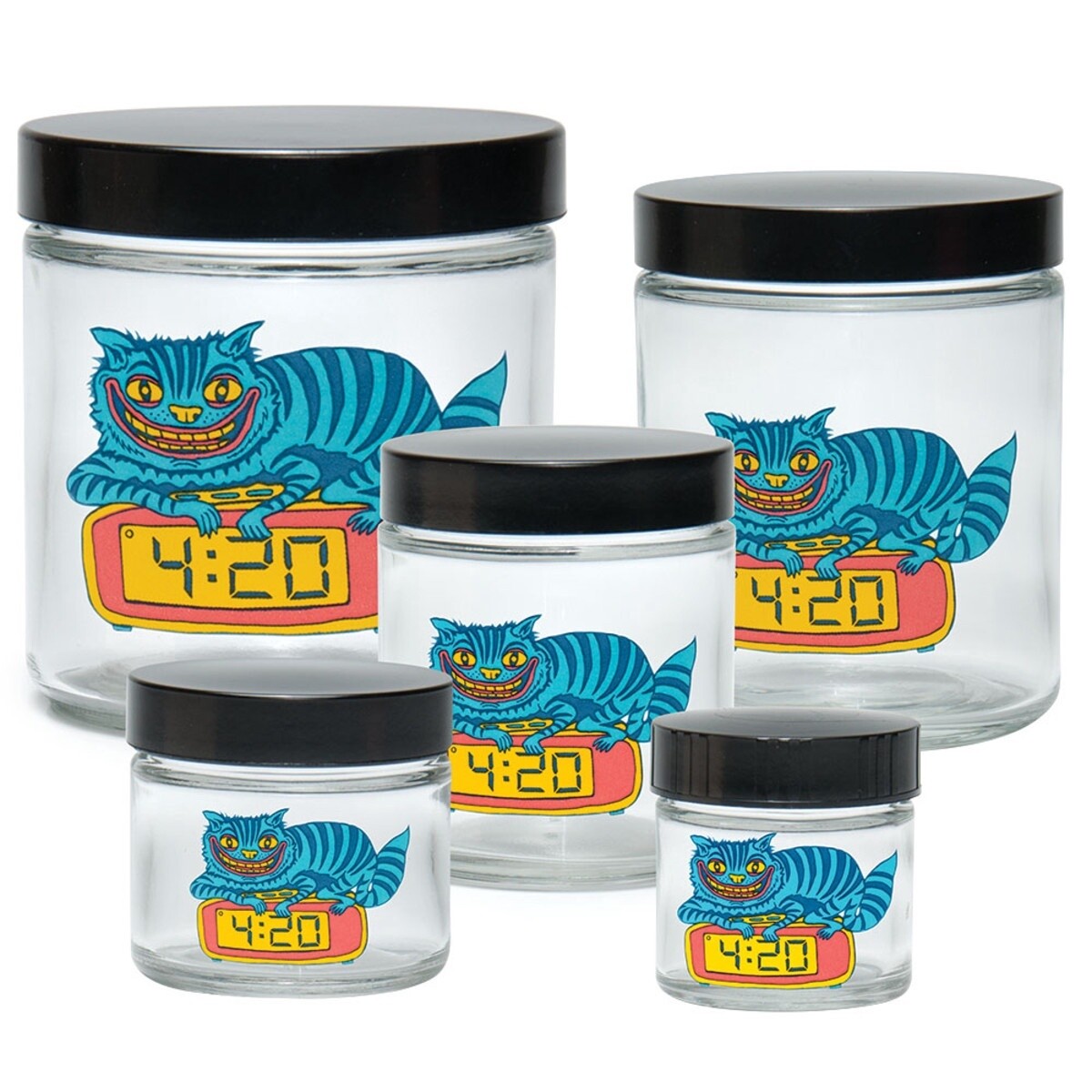 420 Cat Twist Cap Jar