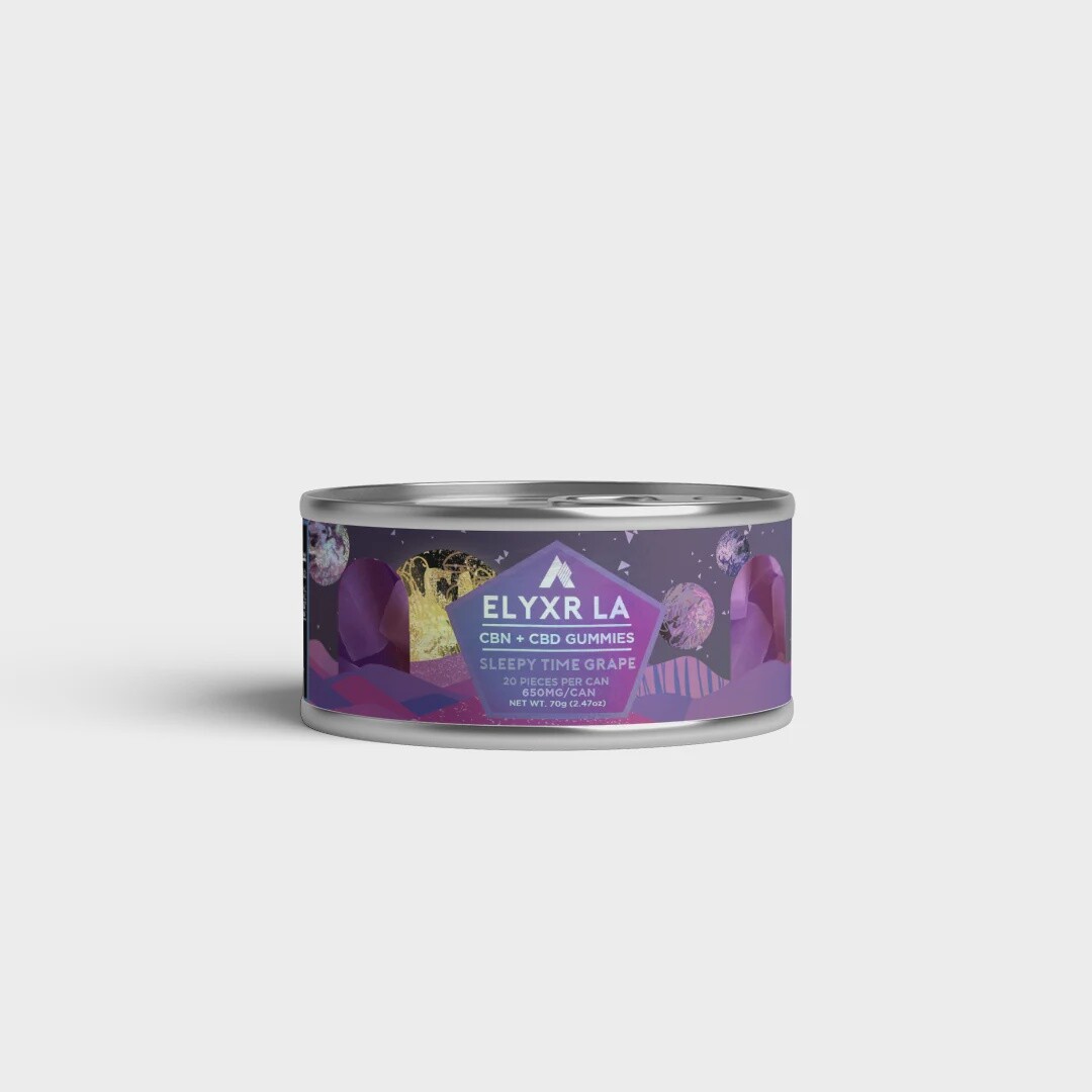 Elyxr CBN  + CBD Sleepy Time Grape Gummies