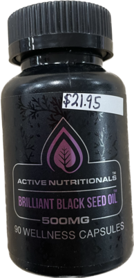 Active Nutritionals Brilliant Black Seed Oil Capsules