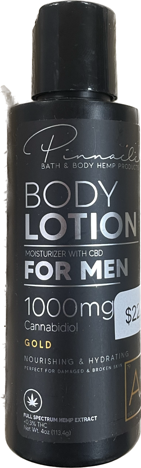 Pinnacle 1000mg CBD Body Lotion, Scent: For Men
