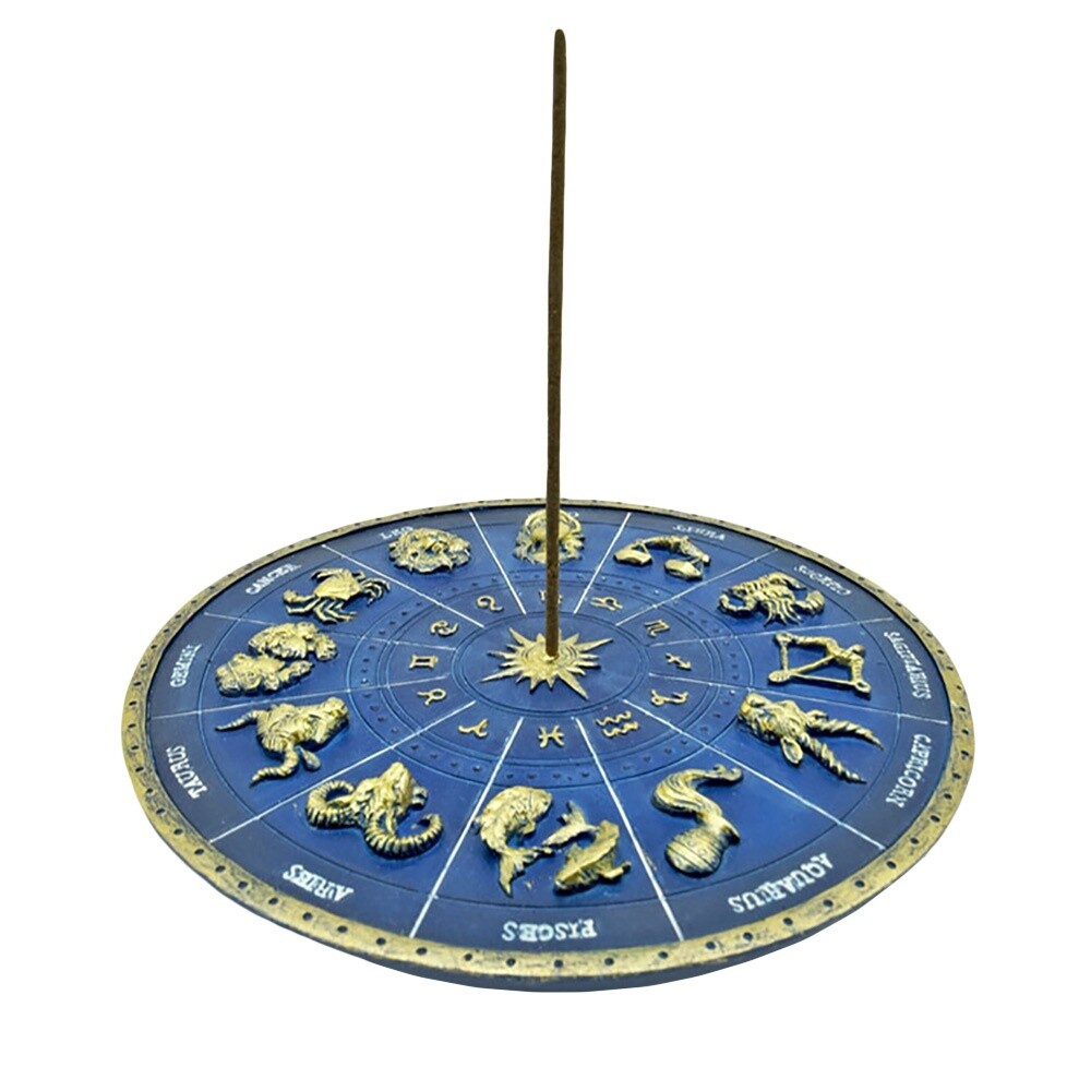 Zodiac Starsign Incense Burner Flat