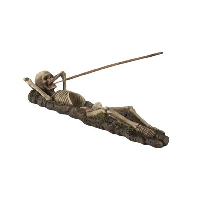 Skeleton Flat Incense Burner 10&quot;