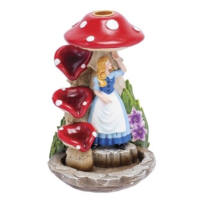 Alice In Wonderland Mushroom Backflow Incense Burner 6.75&quot;