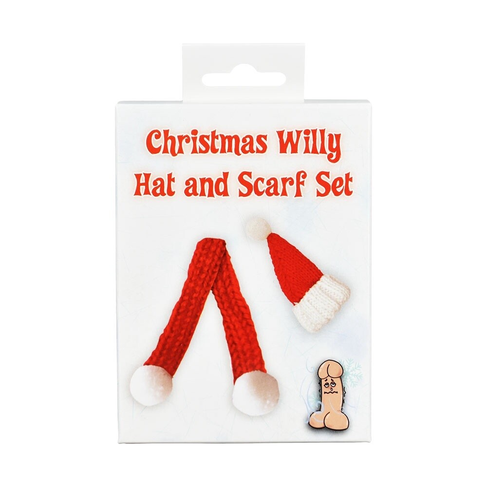 Christmas Willy Hat and Scarf Set