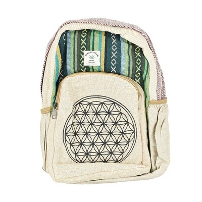 Himalayan Hemp Flower of Life Backpack