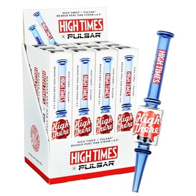 High Times x Pulsar High There! Beaker Perc Dab Straw 6.5&quot;