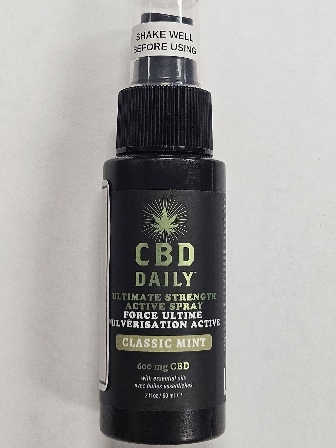 CBD Daily Ultimate Strength Active Spray - 2oz/600mg/ Classic Mint