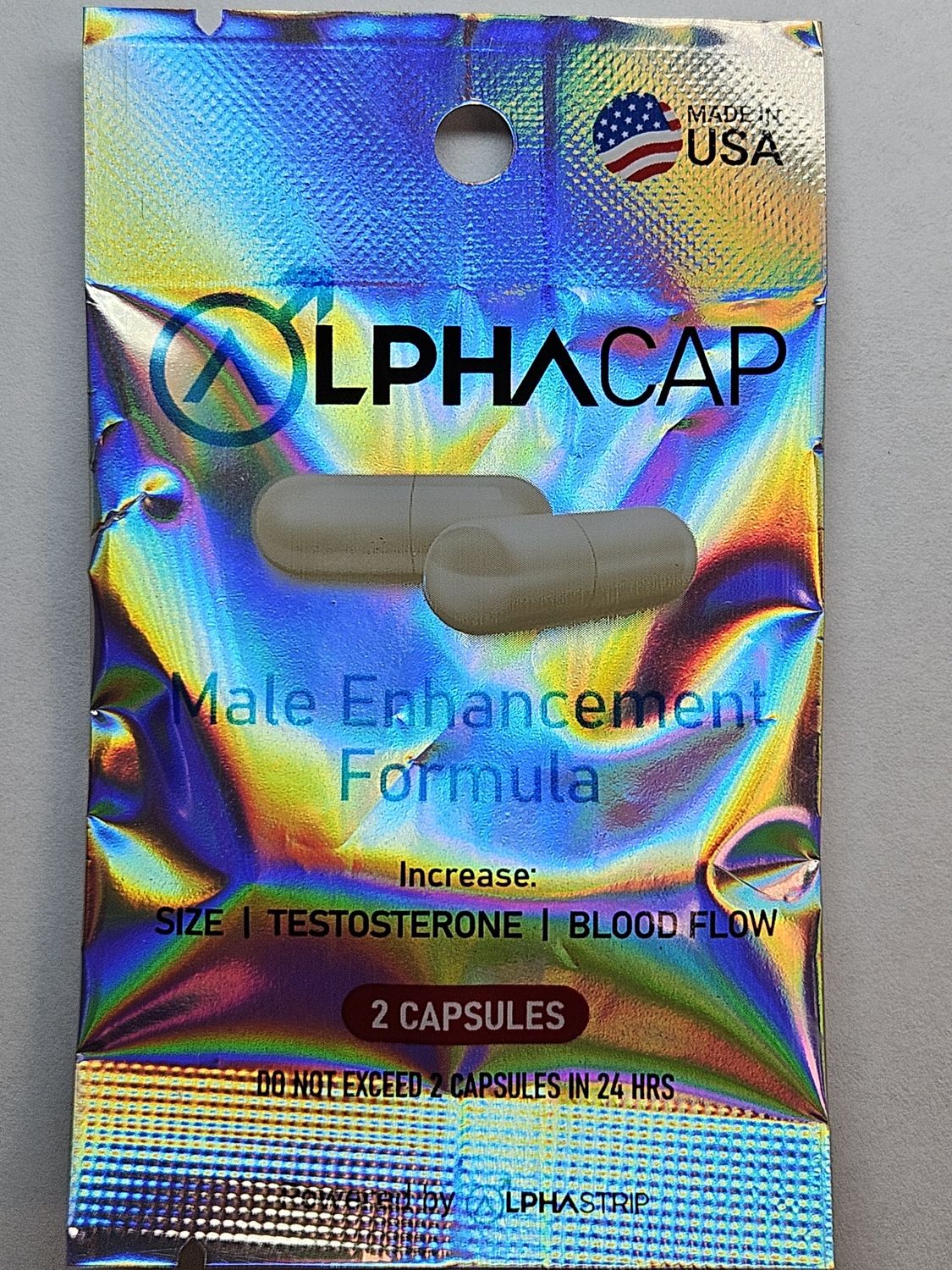 ALPHACAP Capsules, Style: Male Enhancement
