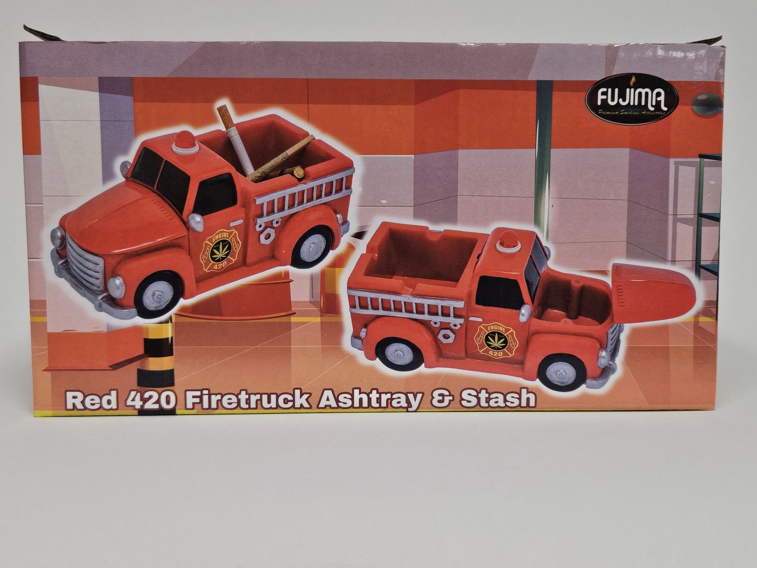 Firetruck Ashtray and stash container