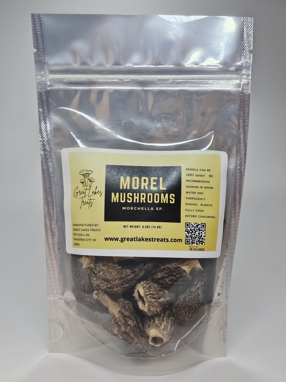 Great Lakes Dried Morel Mushrooms