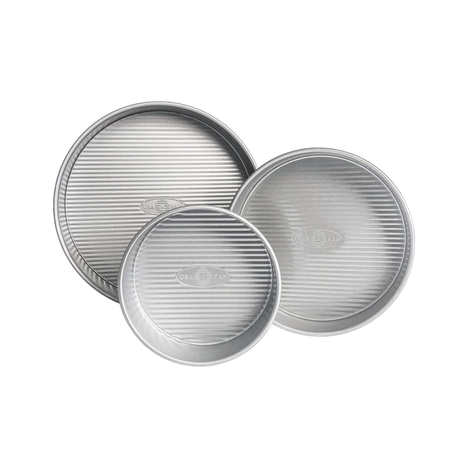 3 PC. ROUND CAKE PAN SET LARGE - 1052LC-ST