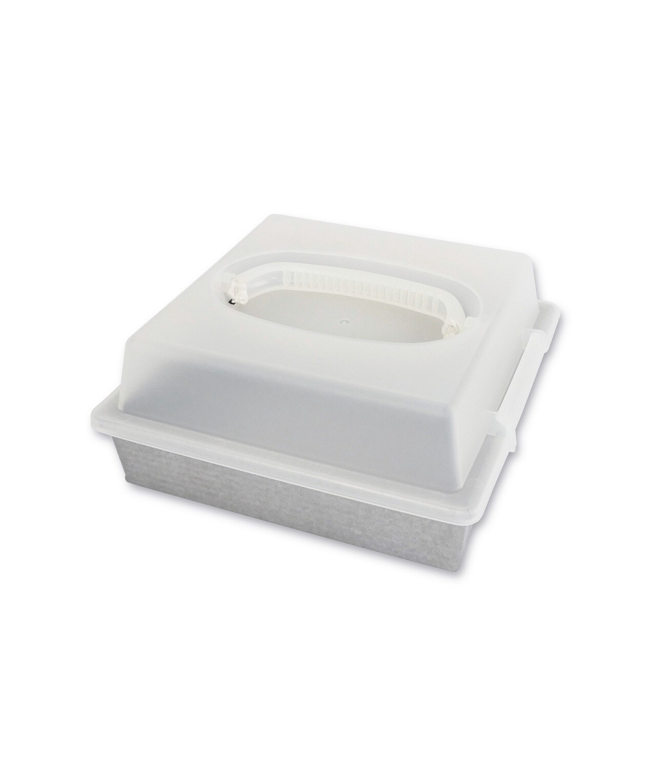 USA 9&quot; SQUARE CAKE PAN W/LID - 1130BWLD-ST