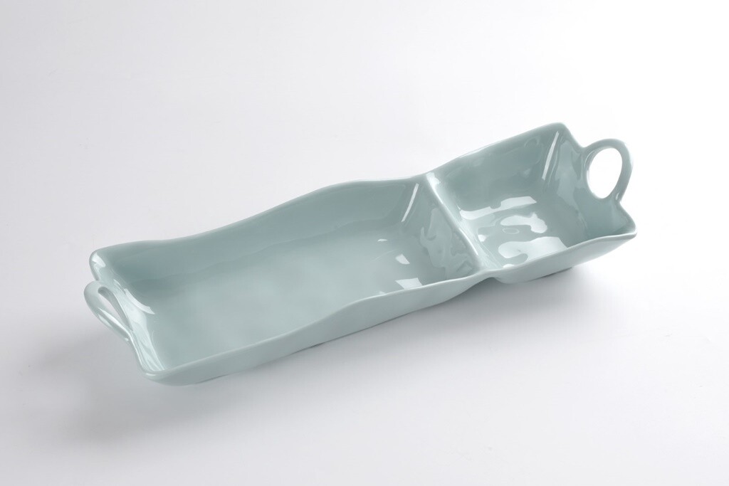 MELAMINE CHIP &amp; DIP TRAY- AQU2669