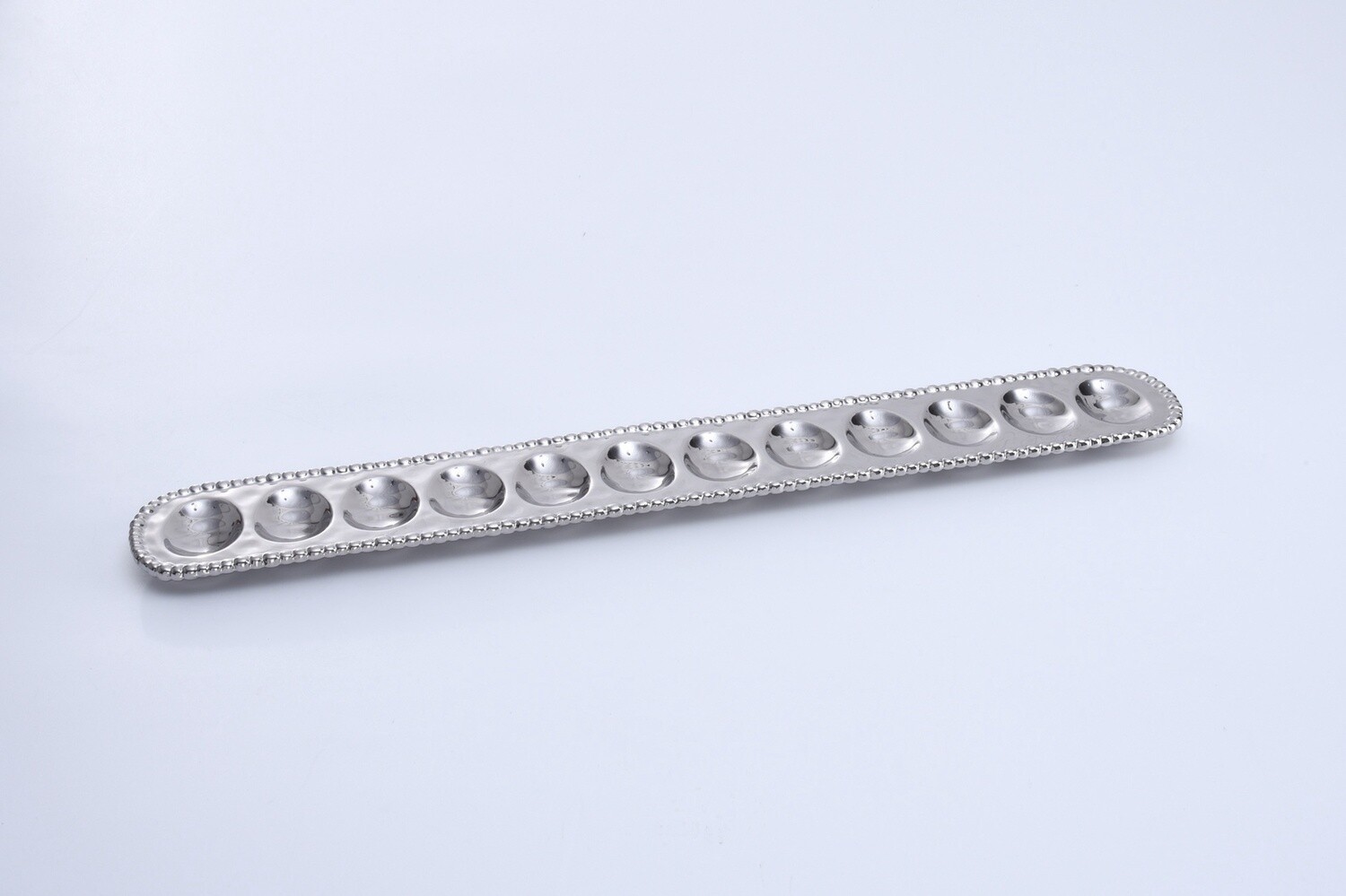 VERONA SILVER DEVILED EGG TRAY- CER-2535