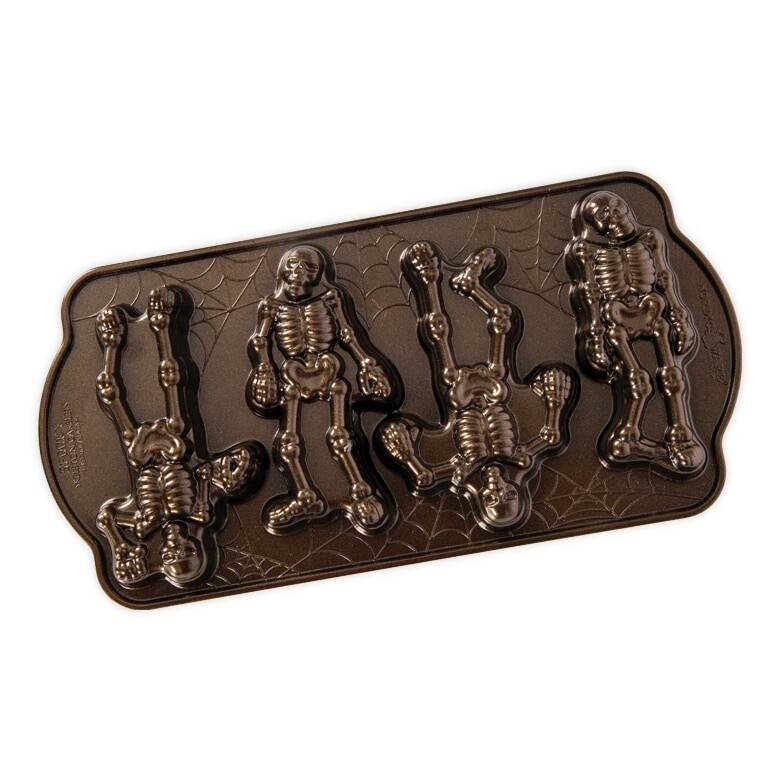 SPOOKY SKELETON BRINZE COLOR CAKELET PAN - 93548
