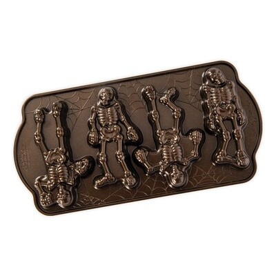 SPOOKY SKELETON BRINZE COLOR CAKELET PAN - 93548
