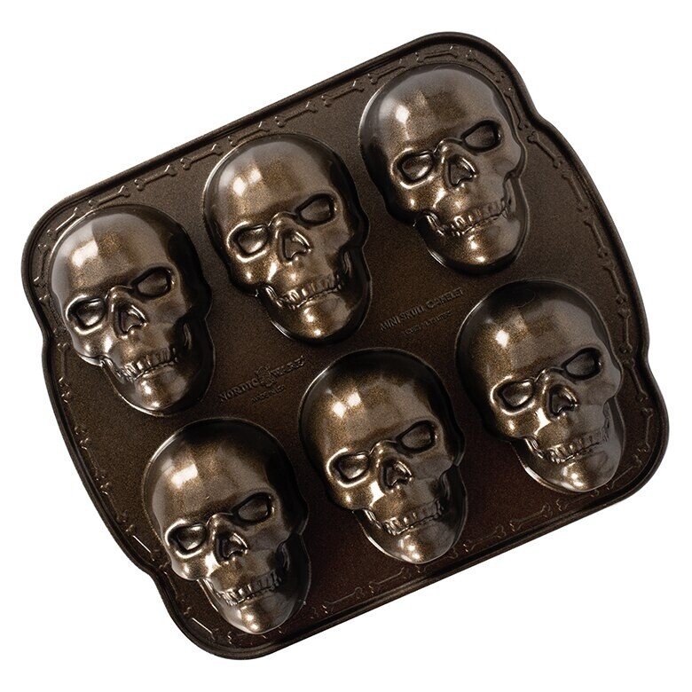 SKULL BRONZE COLOR CAKELET PAN - 89448