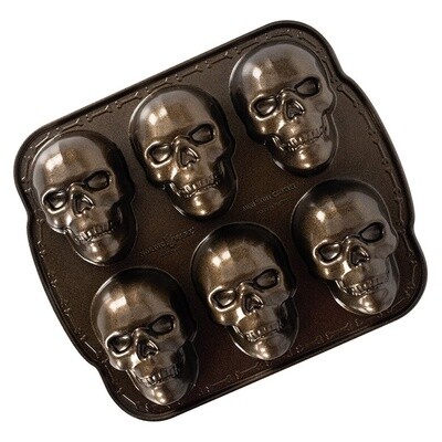 SKULL BRONZE COLOR CAKELET PAN - 89448