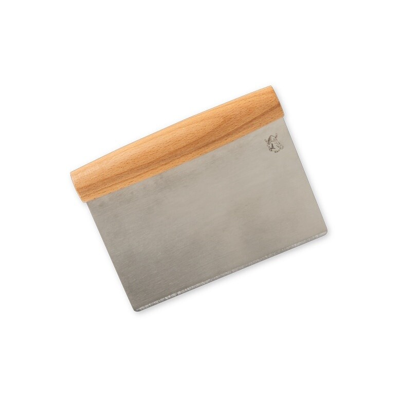 DOUGH SCRAPER W/ WOOD HANDLE - 02105