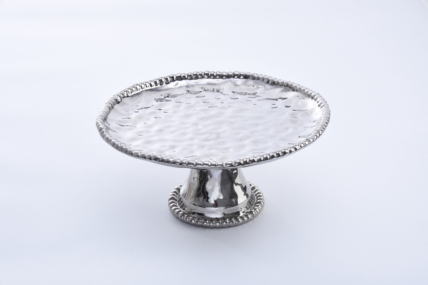 VERANO SILVER CAKE PEDESTAL - CER1196