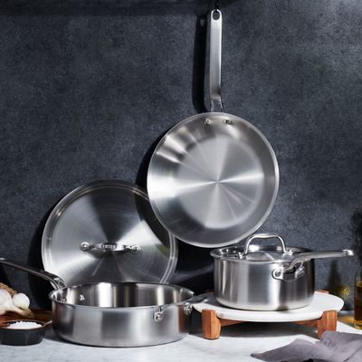 EATER 5pc.  ESSENTIALS S/S COOKWARE SET - EAT-17305