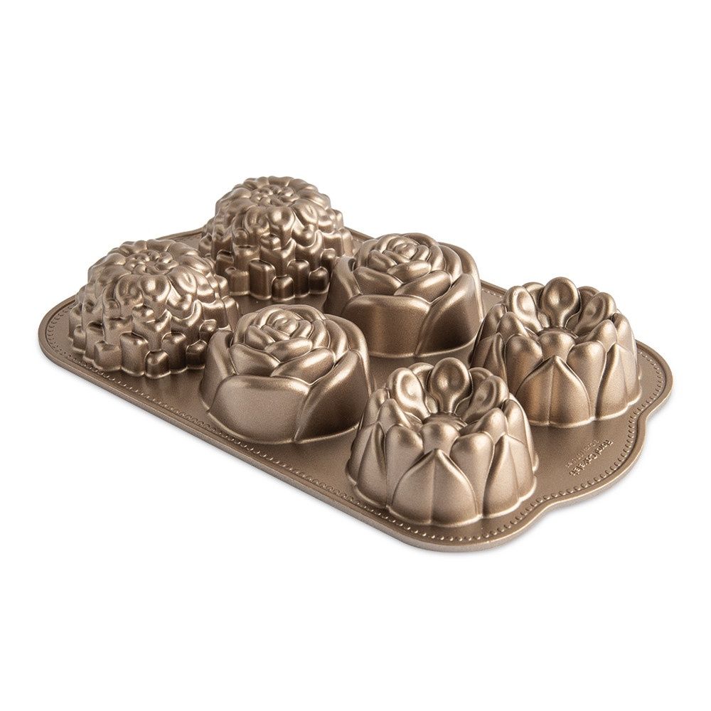 FLORAL TOFFEE COLOR CAKELET PAN - 95148