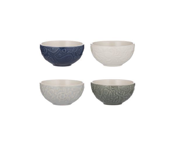 NAUTICAL SET/4 MINI BOWLS - 2002.161U