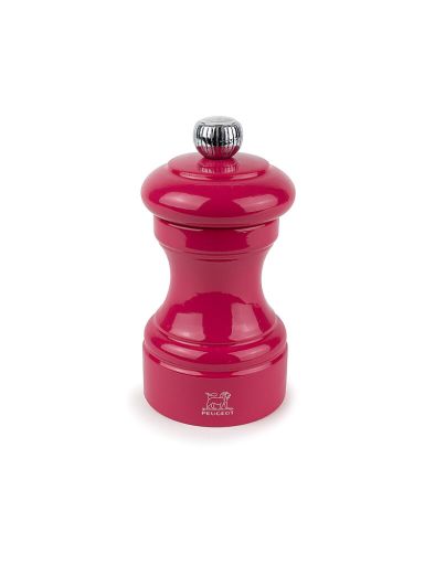 Manual Wooden Salt Mill in Candy Pink Gloss, 10cm Bistro - 40796