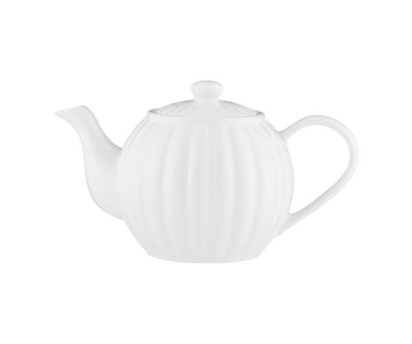 P&amp;K 6 CUP LUXE WHITE TEAPOT - 0056.814