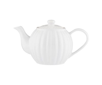 P&amp;K 6 CUP LUXE WHITE TEAPOT - 0056.814