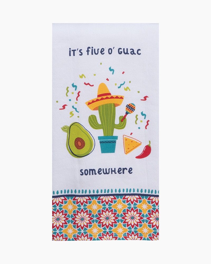 IT&#39;S FIVE O&#39; GUAC DP TERRY TOWEL - R4427