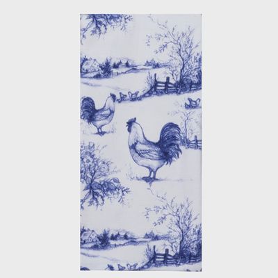 BLUE ROOSTER TOILE DP TERRY TOWEL - R6870