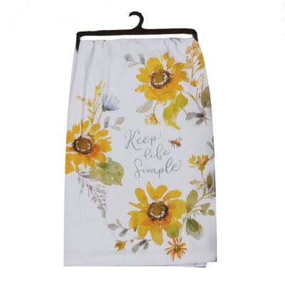 SUNFLOWERS FOREVER FLOUR SACK TOWEL - R7233