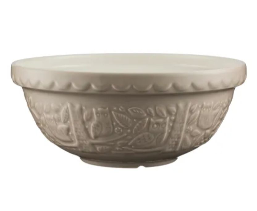 S18 IN THE FOREST OWL STONE 11&quot; BOWL - 2001.331U