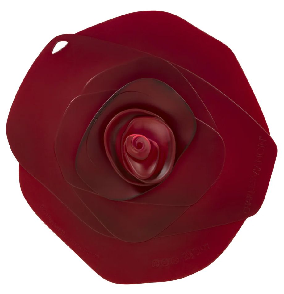 9&quot; ROSE LID - DARK RED - 1502