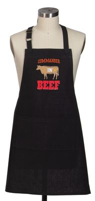 COMMANDER IN BEEF ADULT APRON - R8081