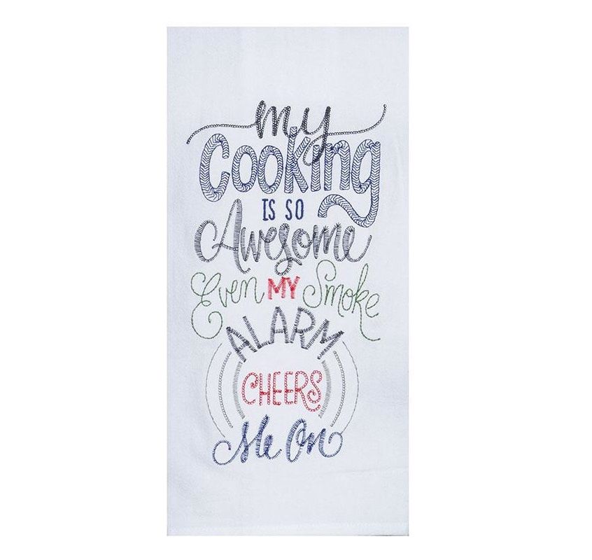 COOKING ALARM FLOUR SACK TOWEL - R7818