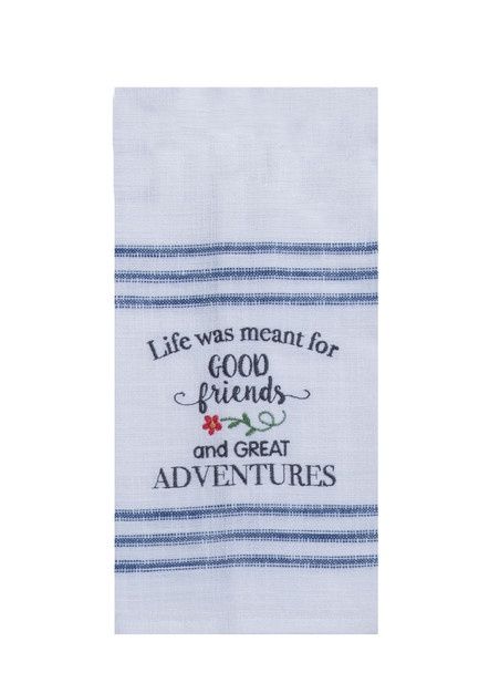 FRIENDS ADVENTURE TEA TOWEL - R8055