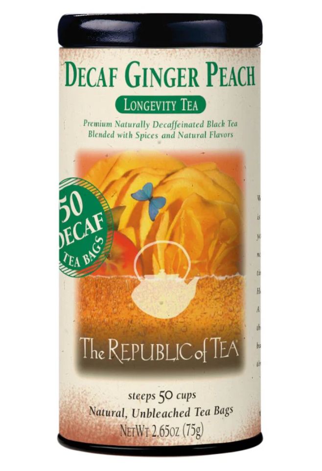 GINGER PEACH DECAF TEA BAGS  - 40009