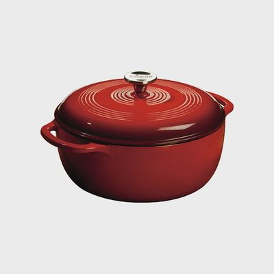 6QT RED ENAMEL DUTCH OVEN - EC6D43
