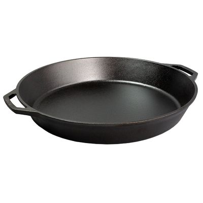 17" SEASONED CAST IRON DUAL HANDLE PAN - L17SK3