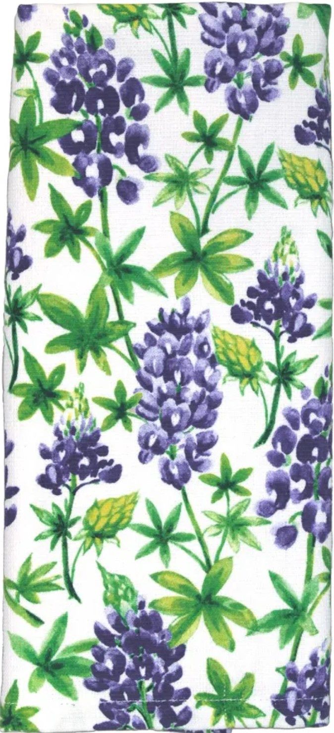 TEXAS BLUEBONNETS DUAL PURPOSE TERRY TOWEL - R4328