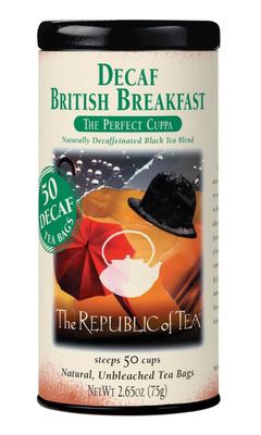 DECAF BRITISH BREAKFAST TEA BAGS  - 40108