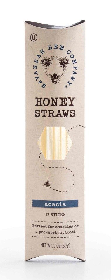ACACIA HONEY STRAW BOX OF 12 - HSTRAW12-POP2PACK