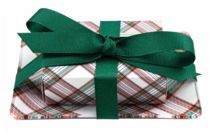 VINTAGE PLAID GIFT SOAP SET