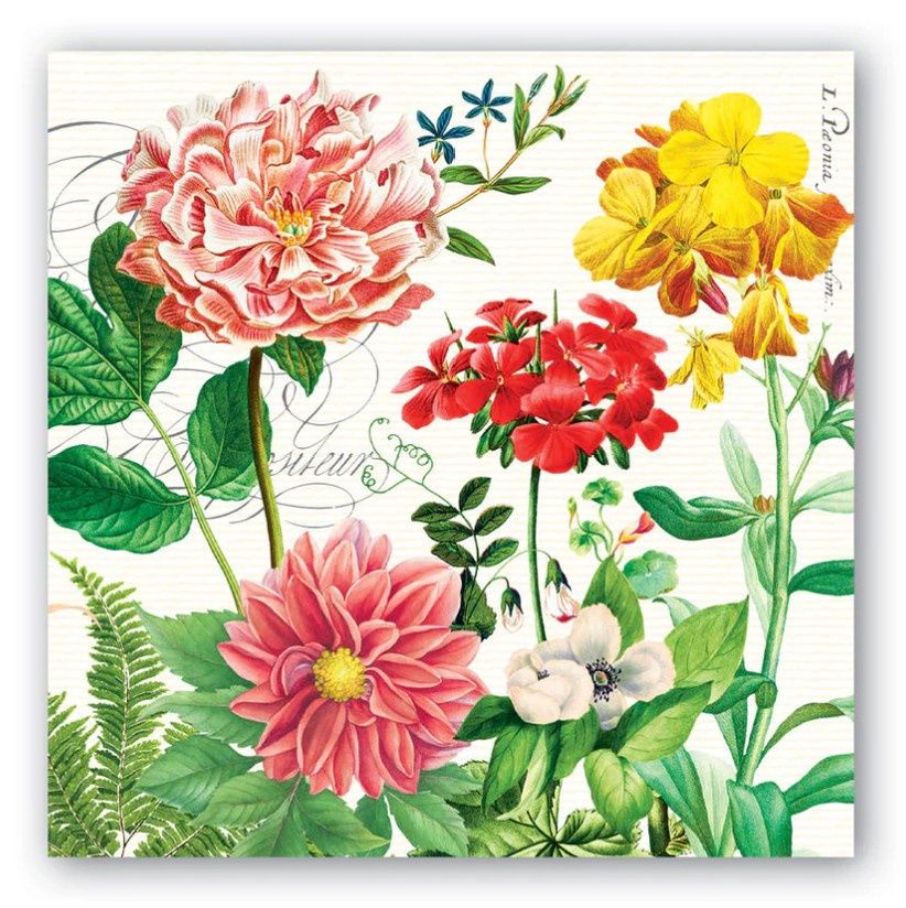 POPPIES &amp; POSIES COCKTAILNAPKIN - 814385